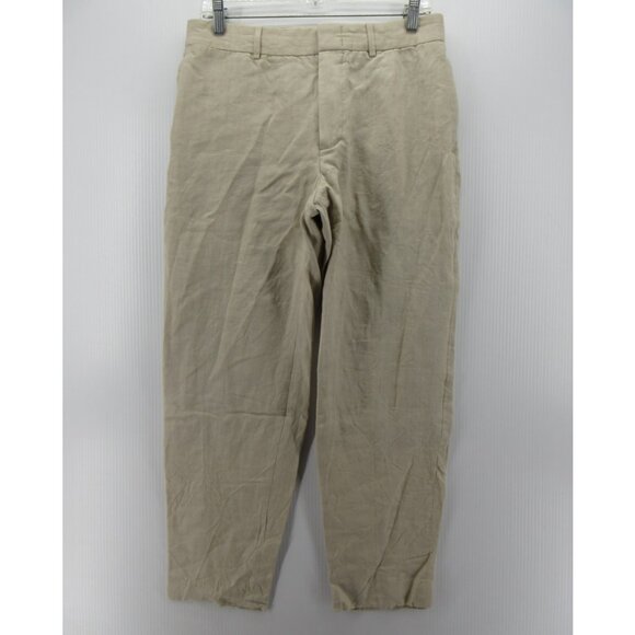 Cos Pants 32 Linen Trousers Slacks Khakis Summer Resortwear 32X27 - Picture 1 of 11